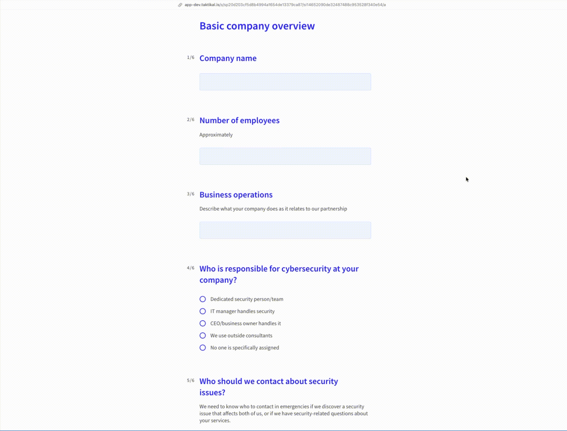 Clarification System Demo Animation