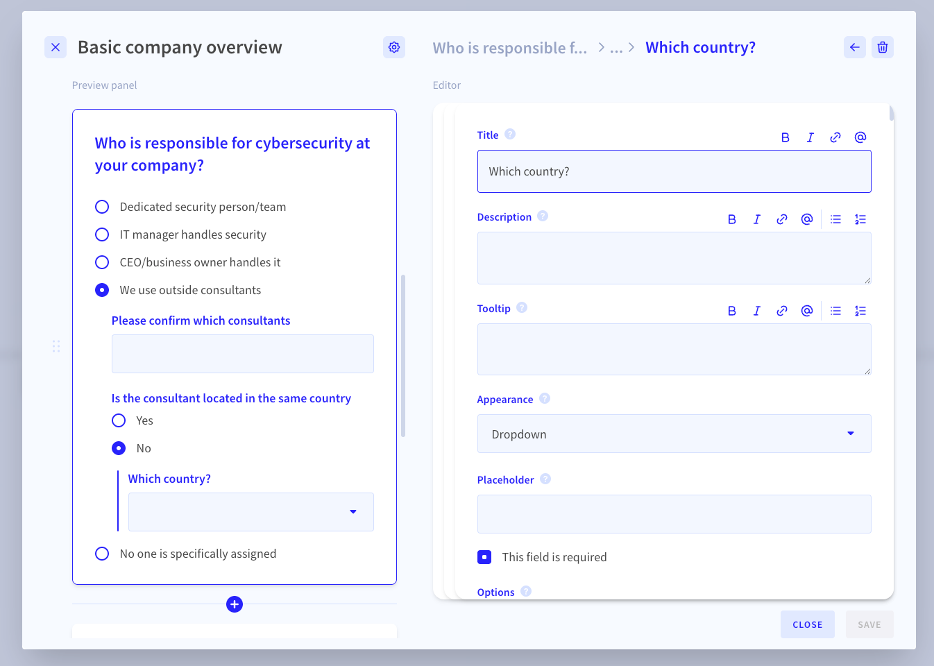 Dynamic Form Builder with Clarification System